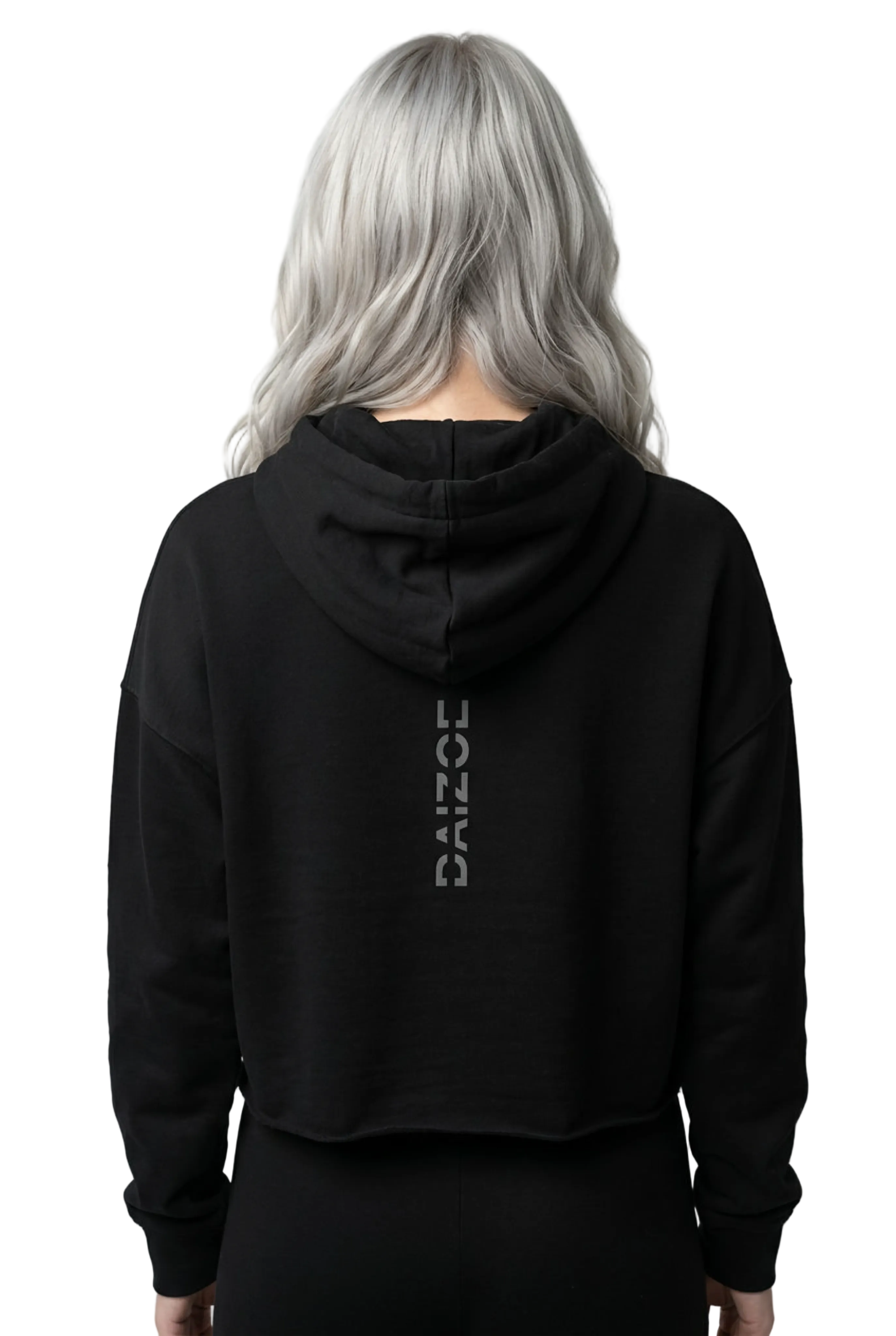 Women's Crop Hoodie - DaiZoe (grey / black)