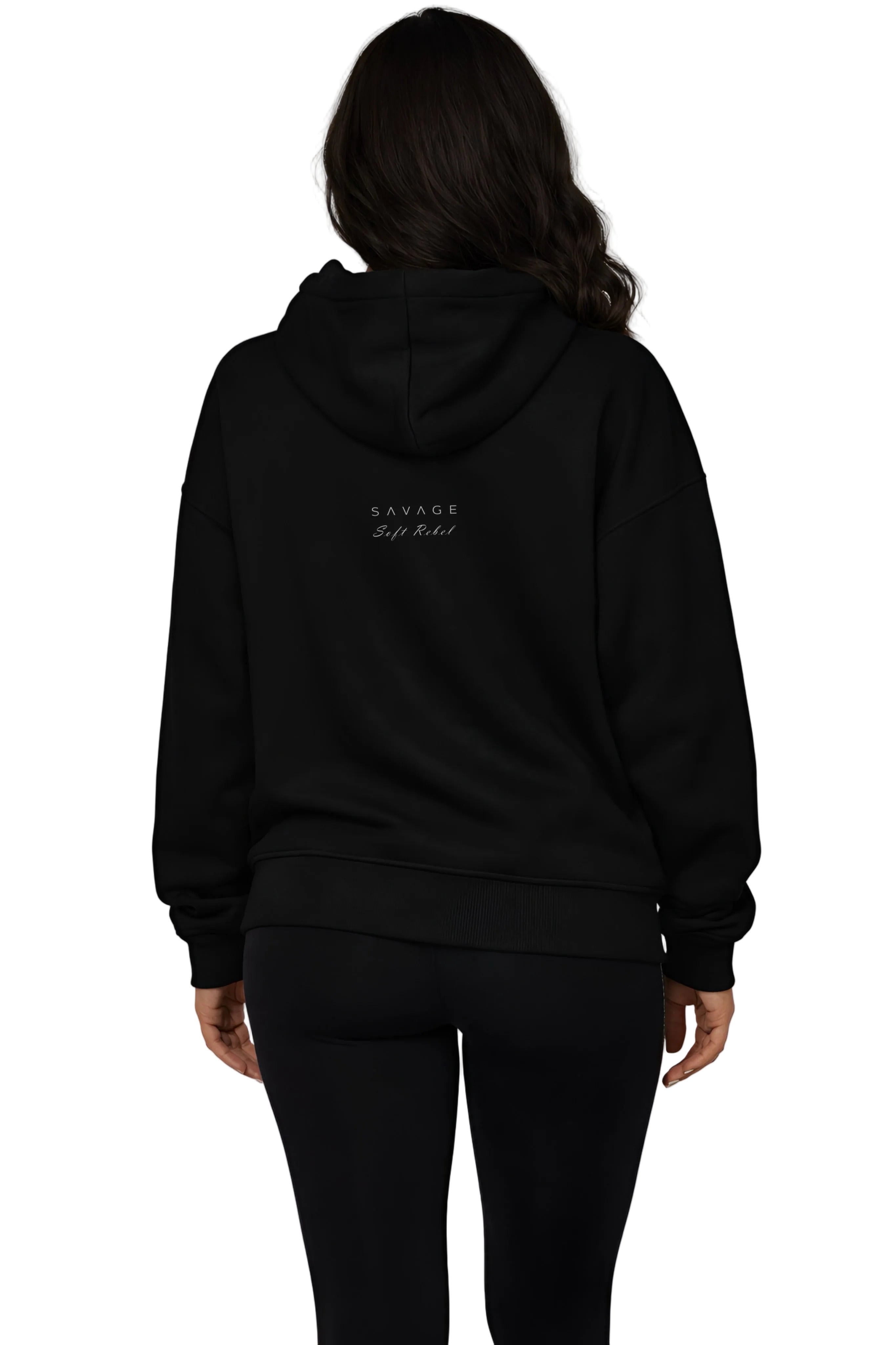 Unisex Organic Relaxed Hoodie - DaiZoe (black)