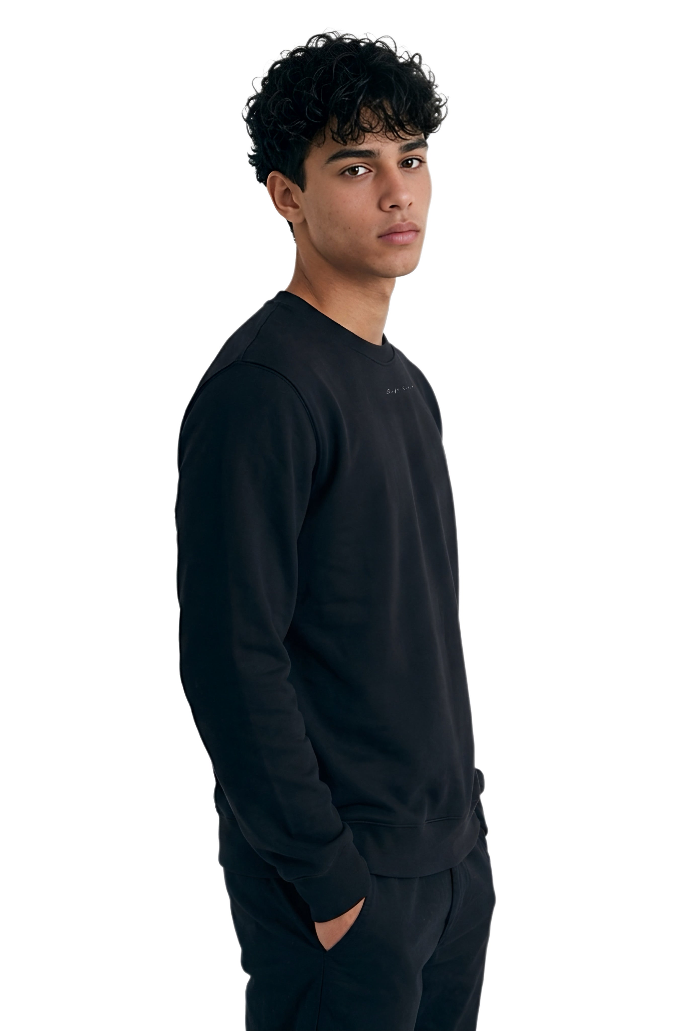 Men's Premium Sweatshirt - Soft Rebel (black / white)