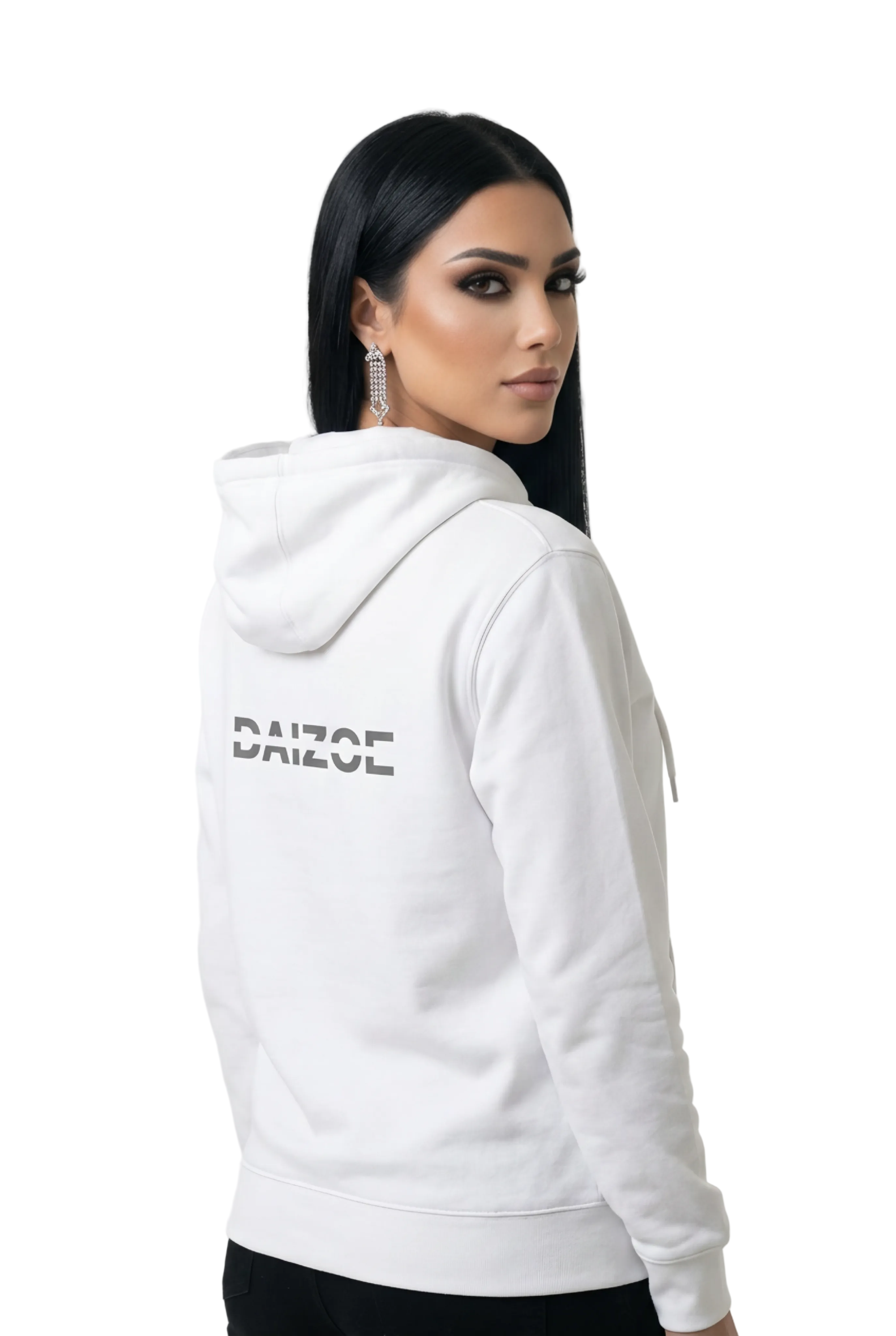 DaiZoe Unisex Signature Street Hoodie (black / white)