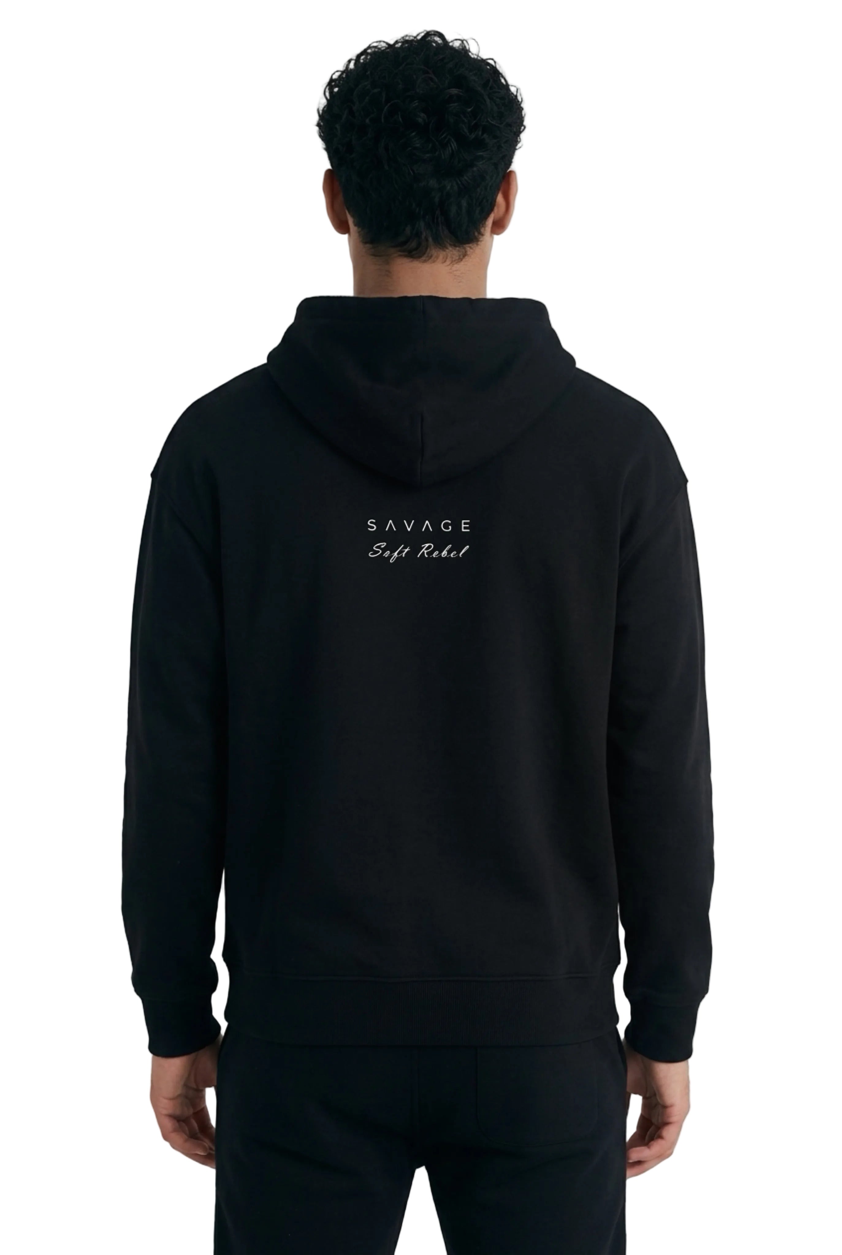 Unisex Organic Relaxed Hoodie - DaiZoe (black)