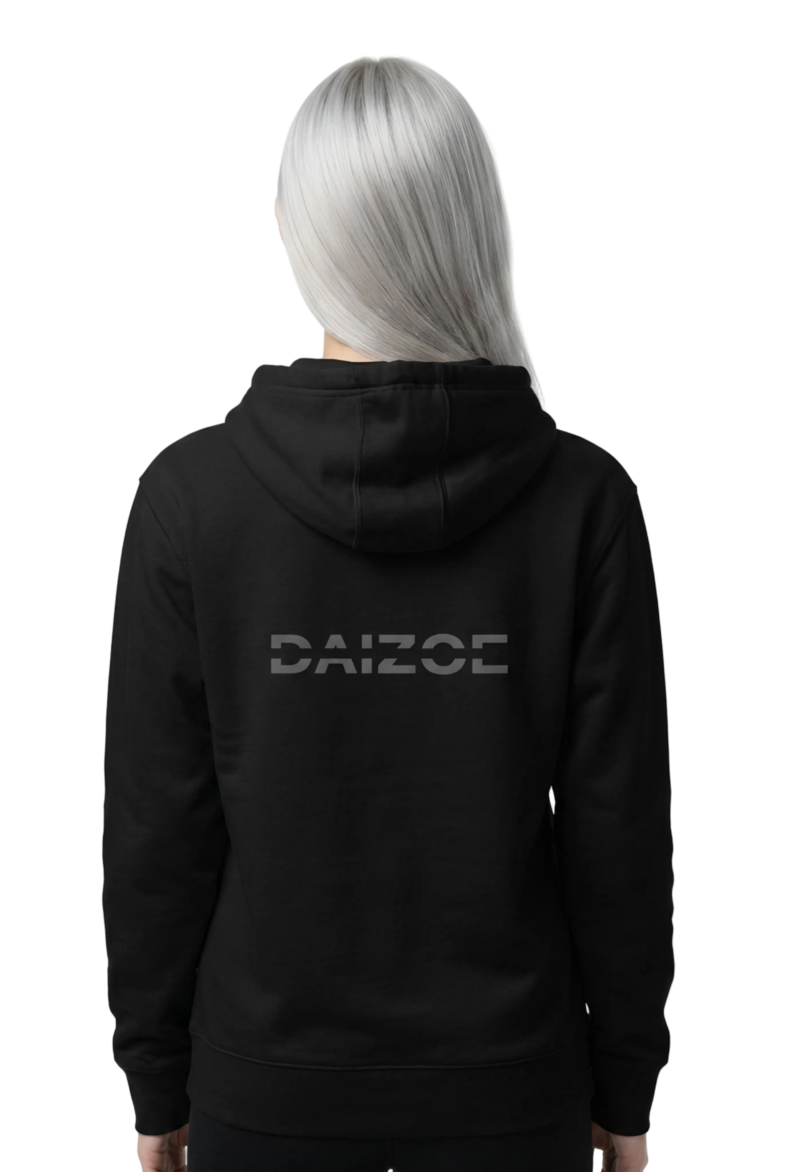 DaiZoe Unisex Signature Street Hoodie (black / white)