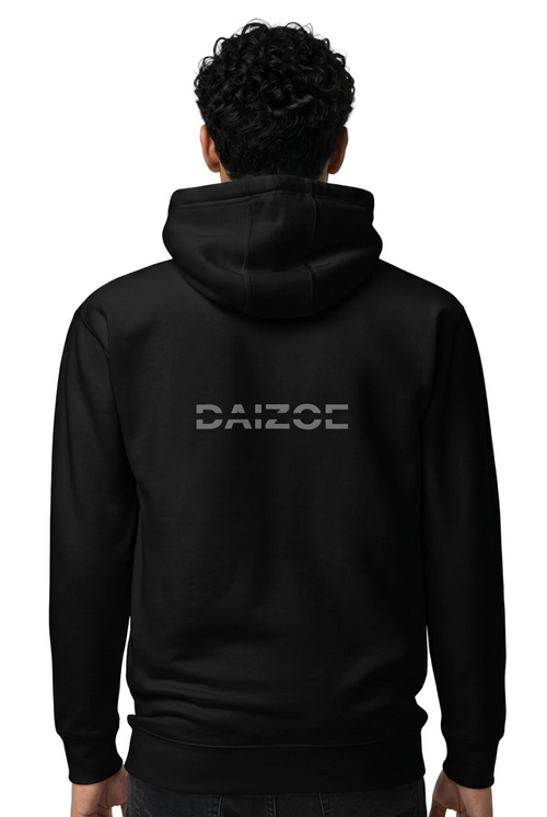 DaiZoe Unisex Signature Street Hoodie (black / white)