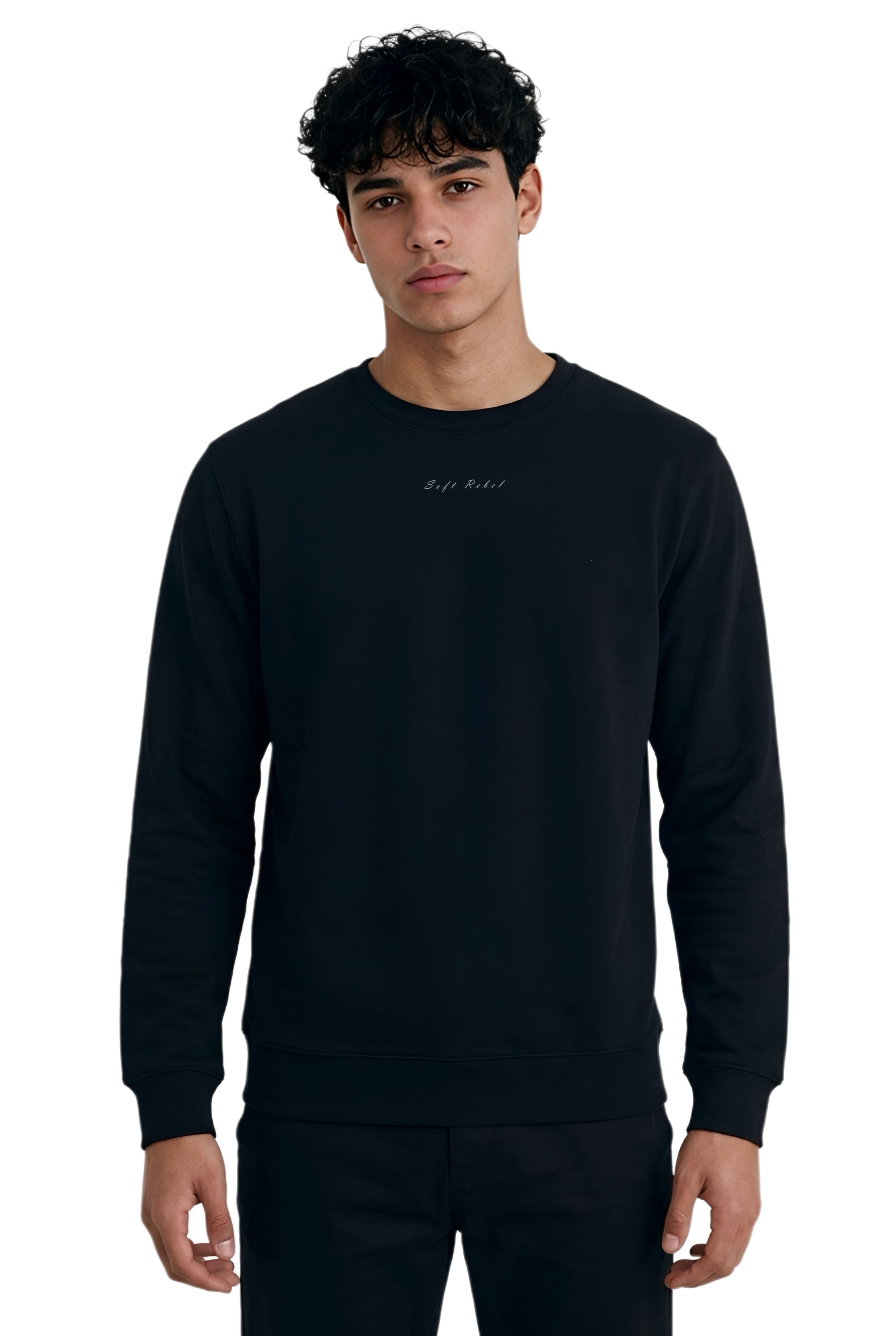 Men's Premium Sweatshirt - Soft Rebel (black / white)