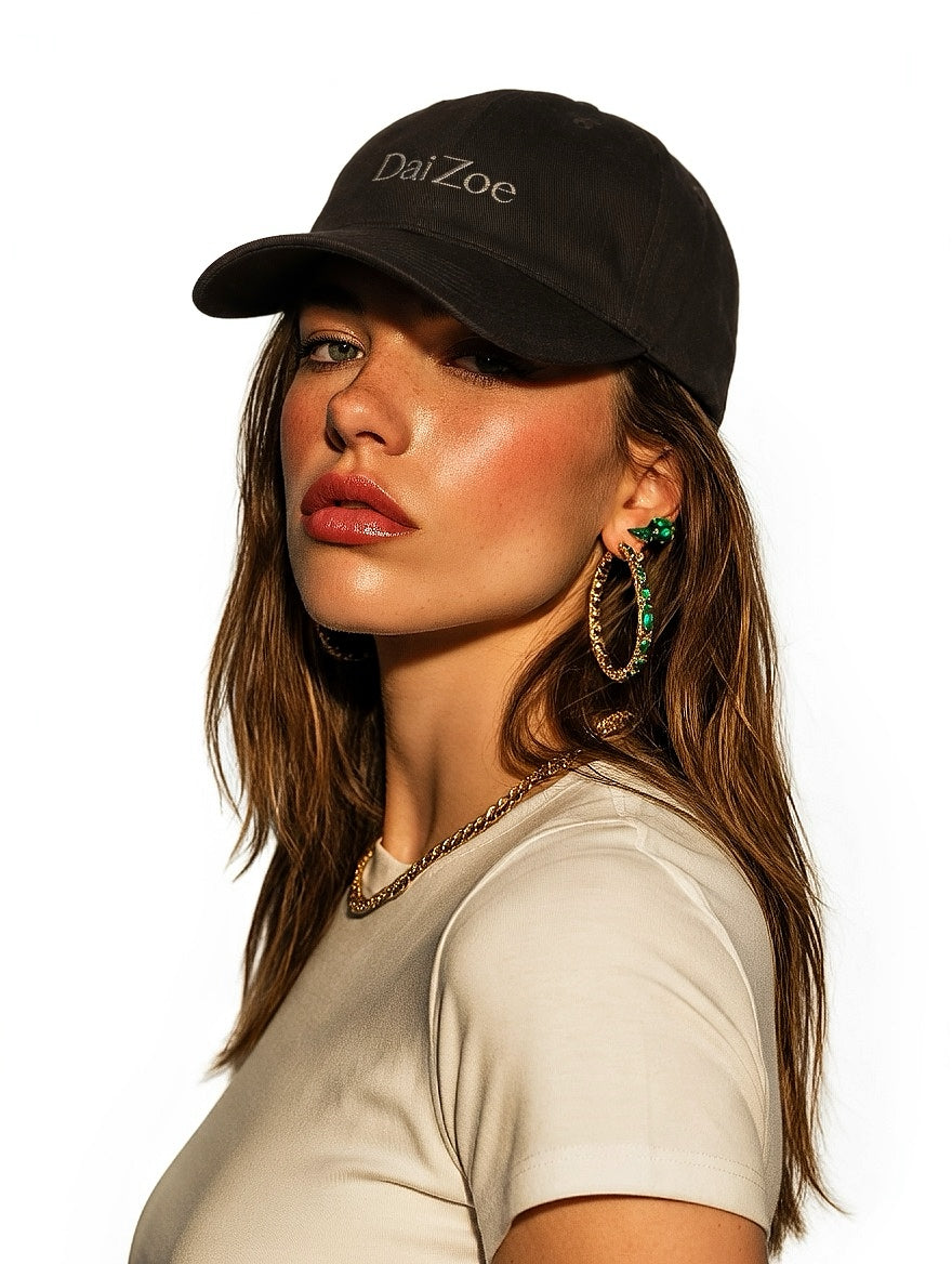Unisex Closeback Flexifit Cap - DaiZoe (black / white)