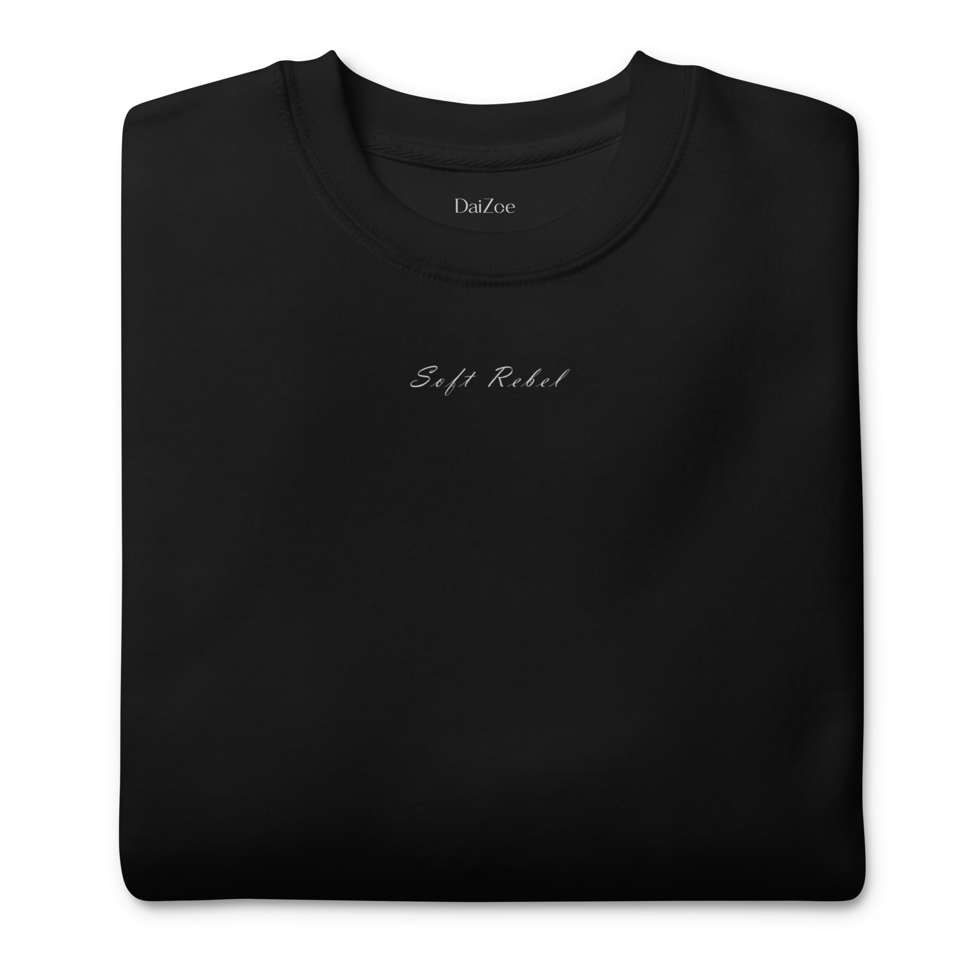 Men's Premium Sweatshirt - Soft Rebel (black / white)