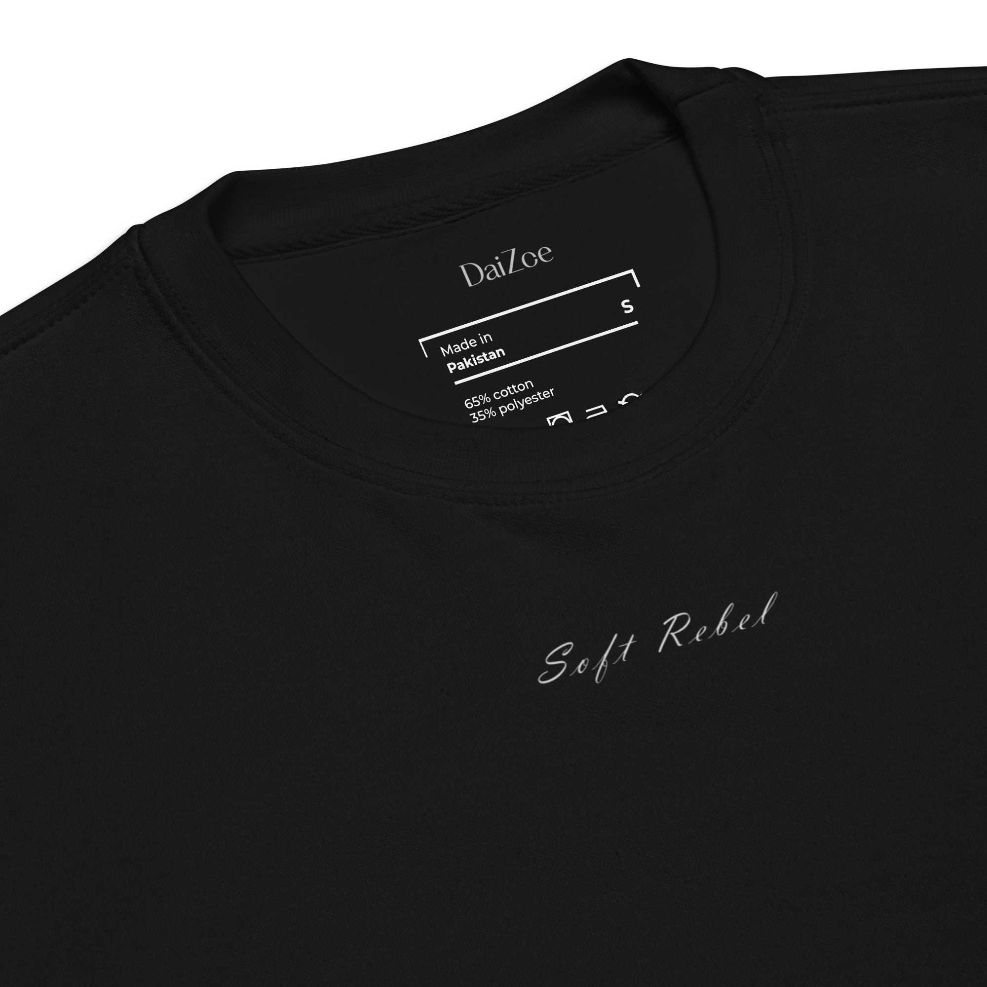 Men's Premium Sweatshirt - Soft Rebel (black / white)