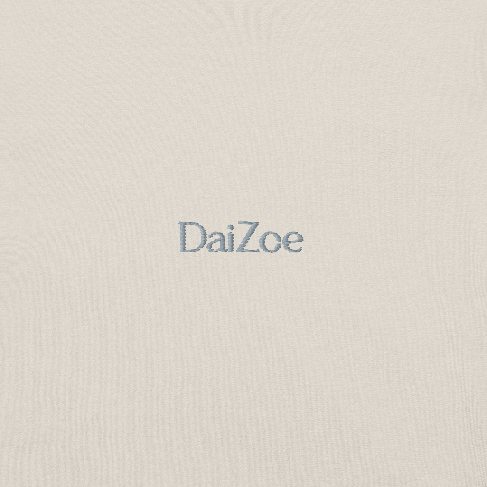 DaiZoe Unisex Pastel T-shirt with Minimalist Embroidery