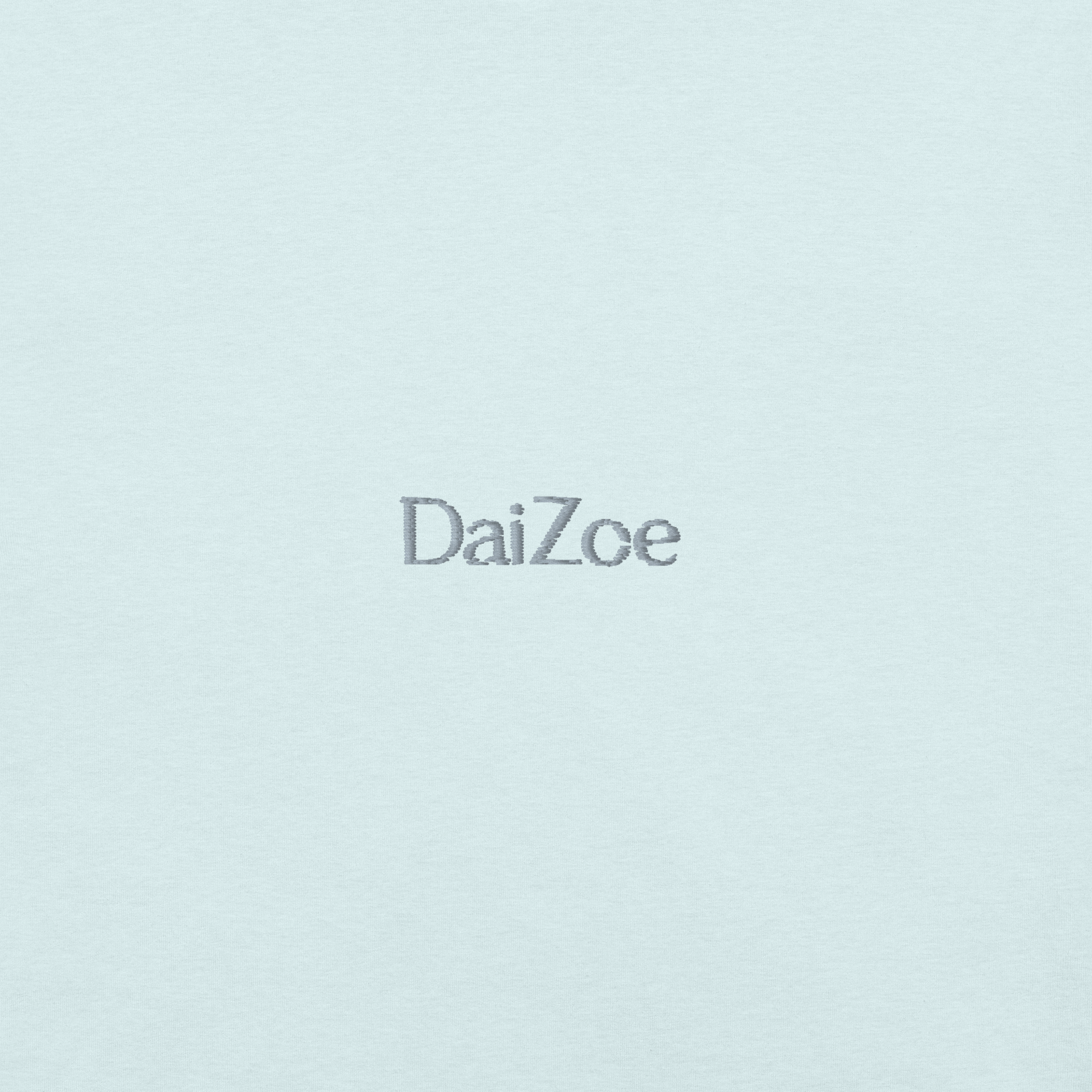 DaiZoe Unisex Pastel T-shirt with Minimalist Embroidery