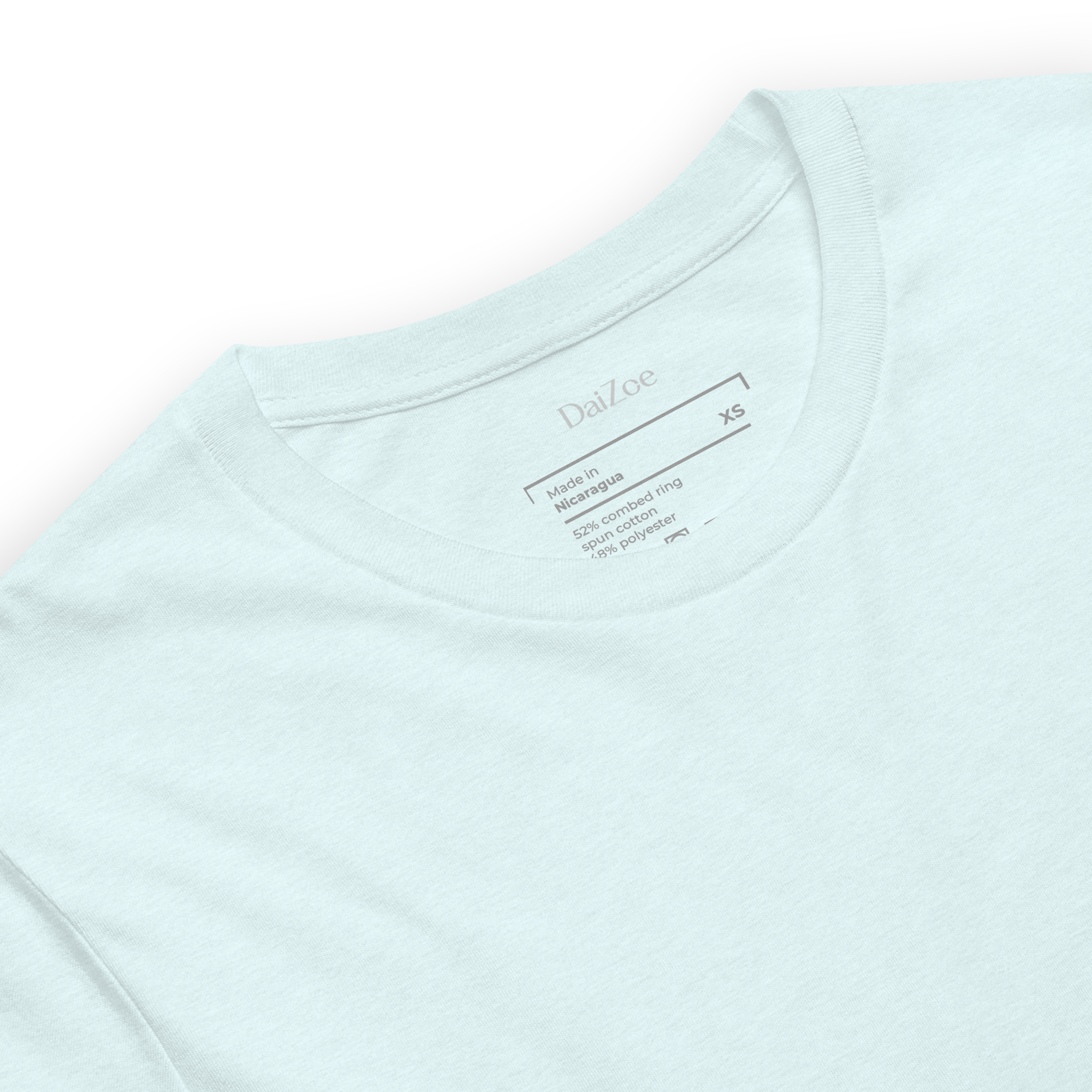 DaiZoe Unisex Pastel T-shirt with Minimalist Embroidery