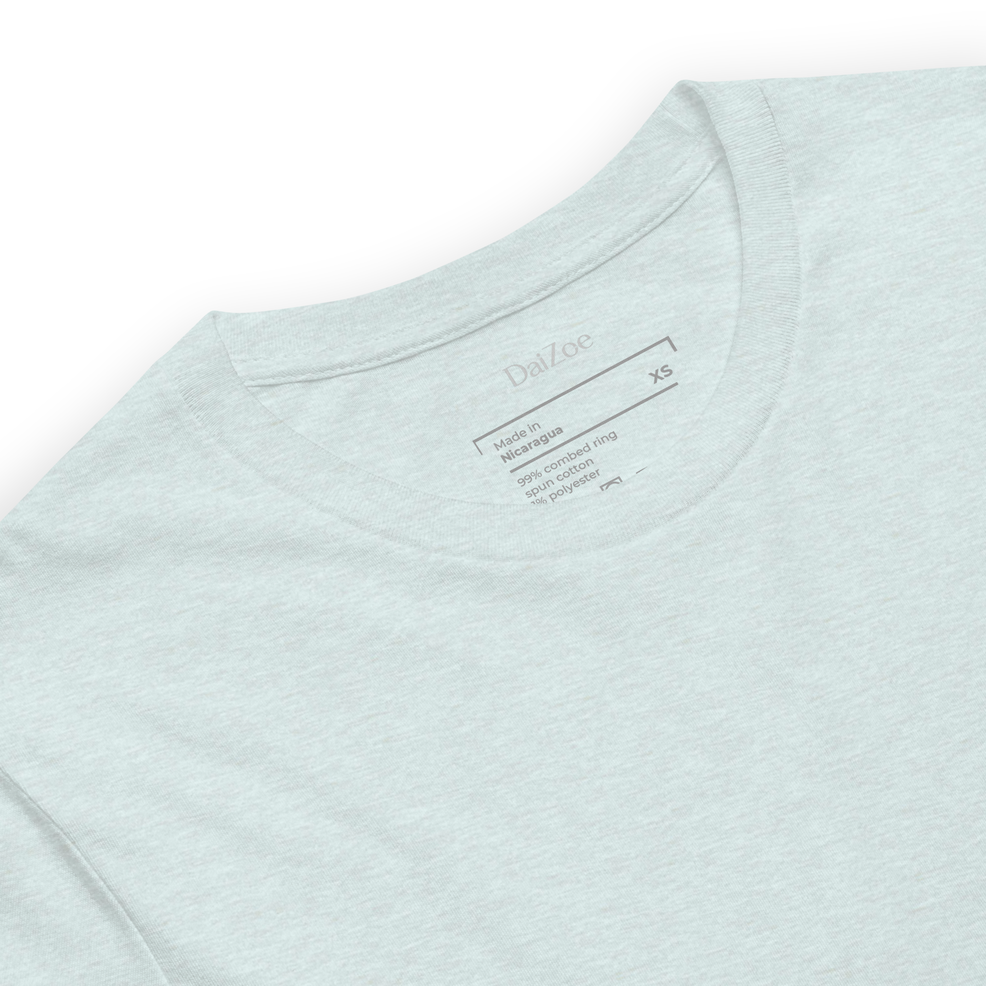 DaiZoe Unisex Pastel T-shirt with Minimalist Embroidery