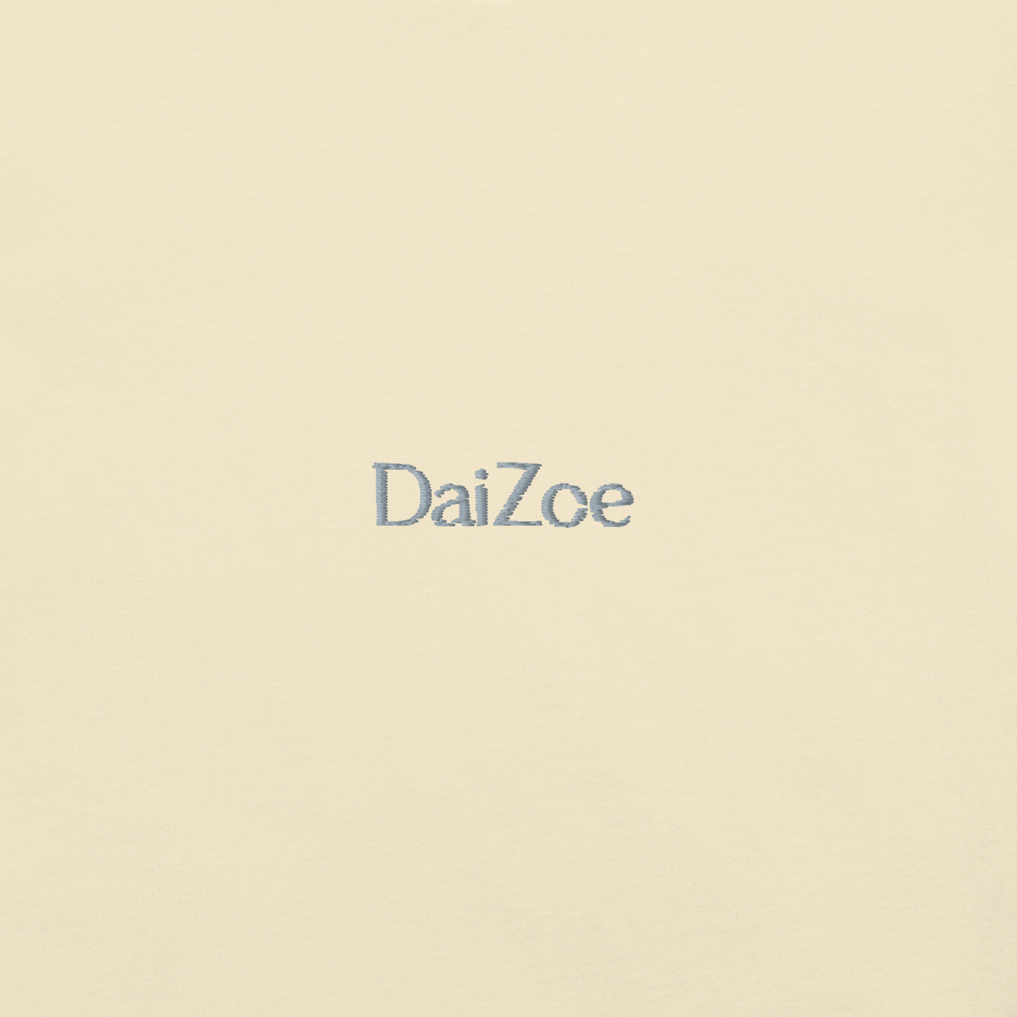 DaiZoe Unisex Pastel T-shirt with Minimalist Embroidery