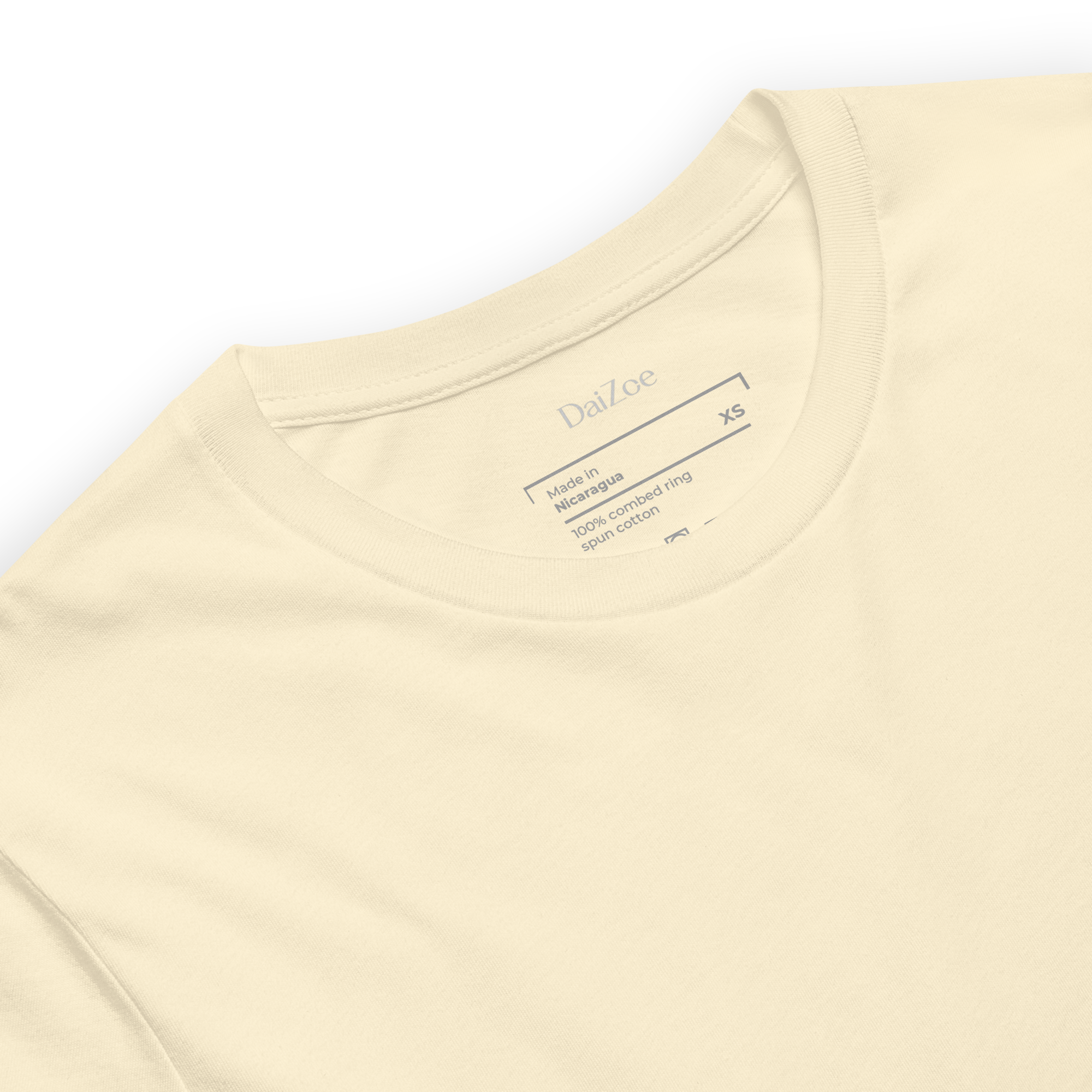DaiZoe Unisex Pastel T-shirt with Minimalist Embroidery