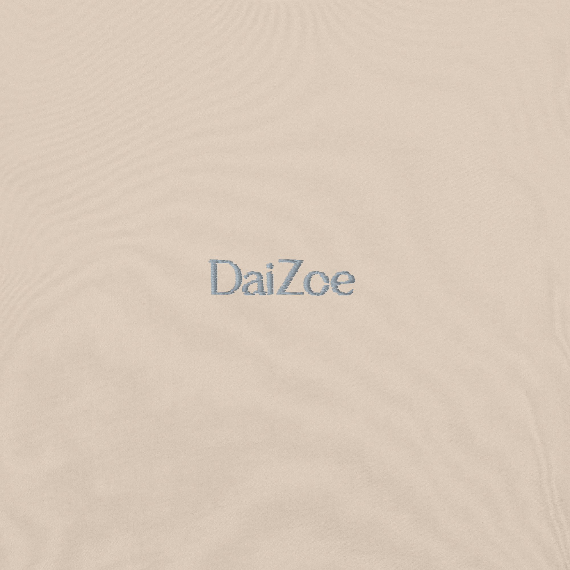 DaiZoe Unisex Pastel T-shirt with Minimalist Embroidery
