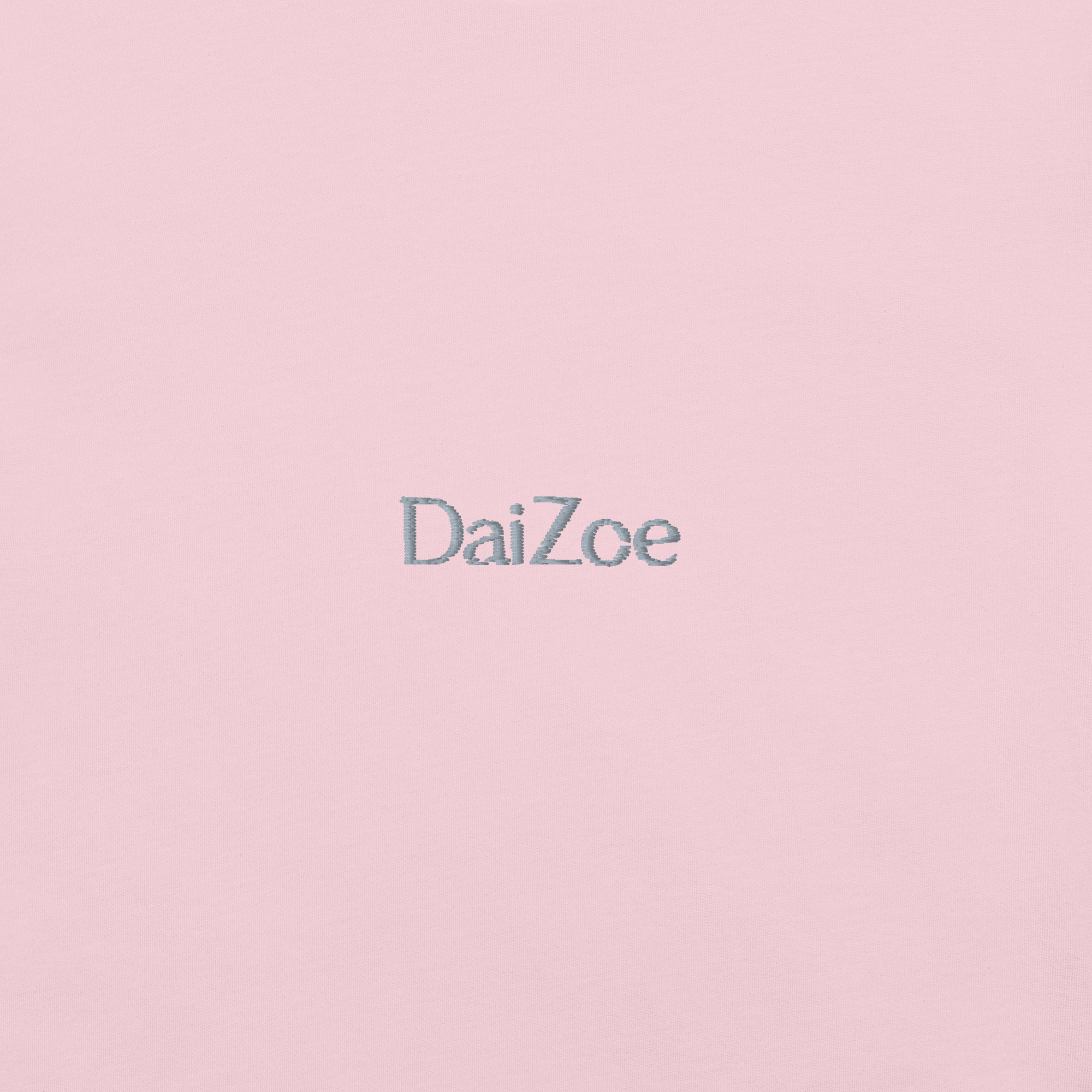 DaiZoe Unisex Pastel T-shirt with Minimalist Embroidery
