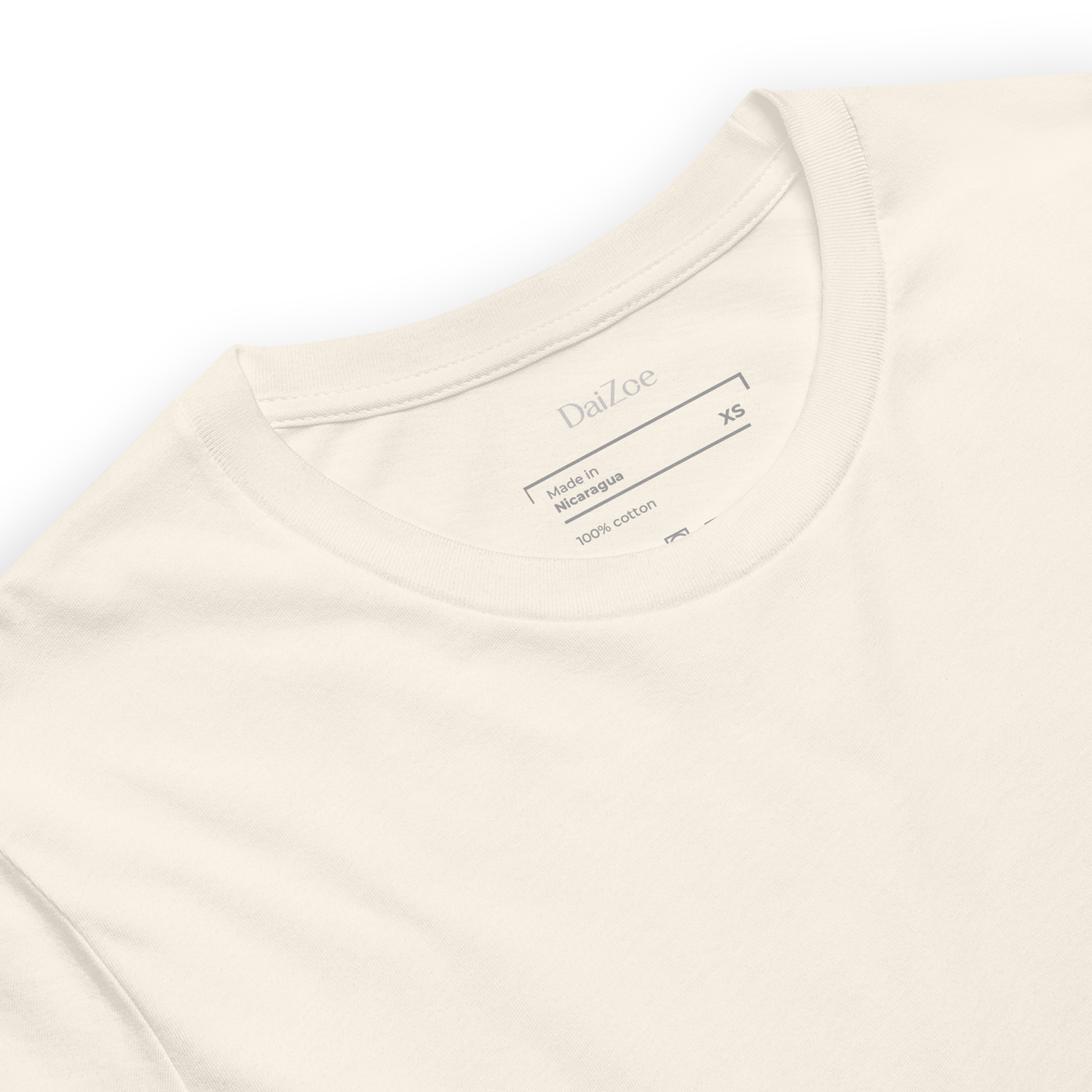 DaiZoe Unisex Pastel T-shirt with Minimalist Embroidery